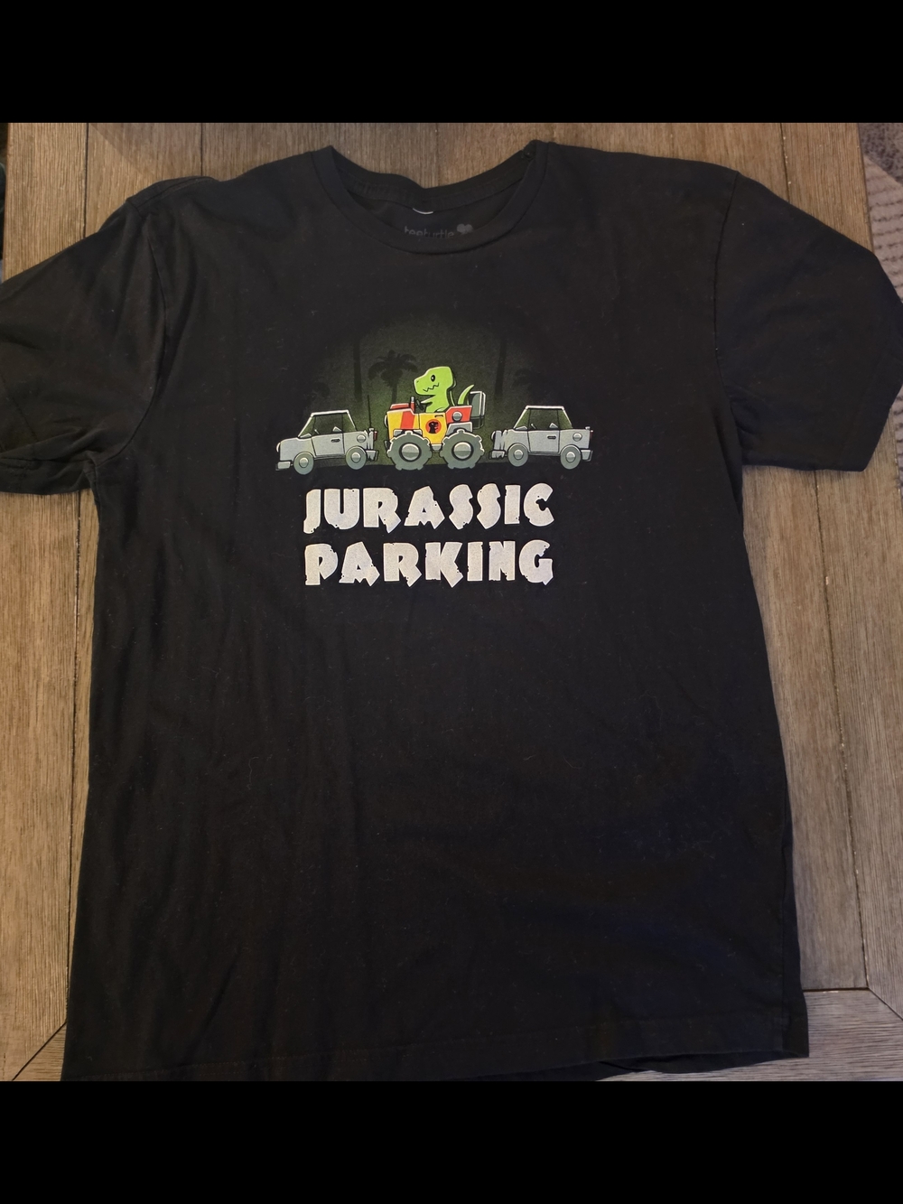 Unisex "Jurassic Parking" Graphic Tee - Black
